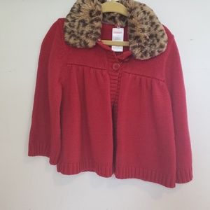 Toddler girl red sweater size 3